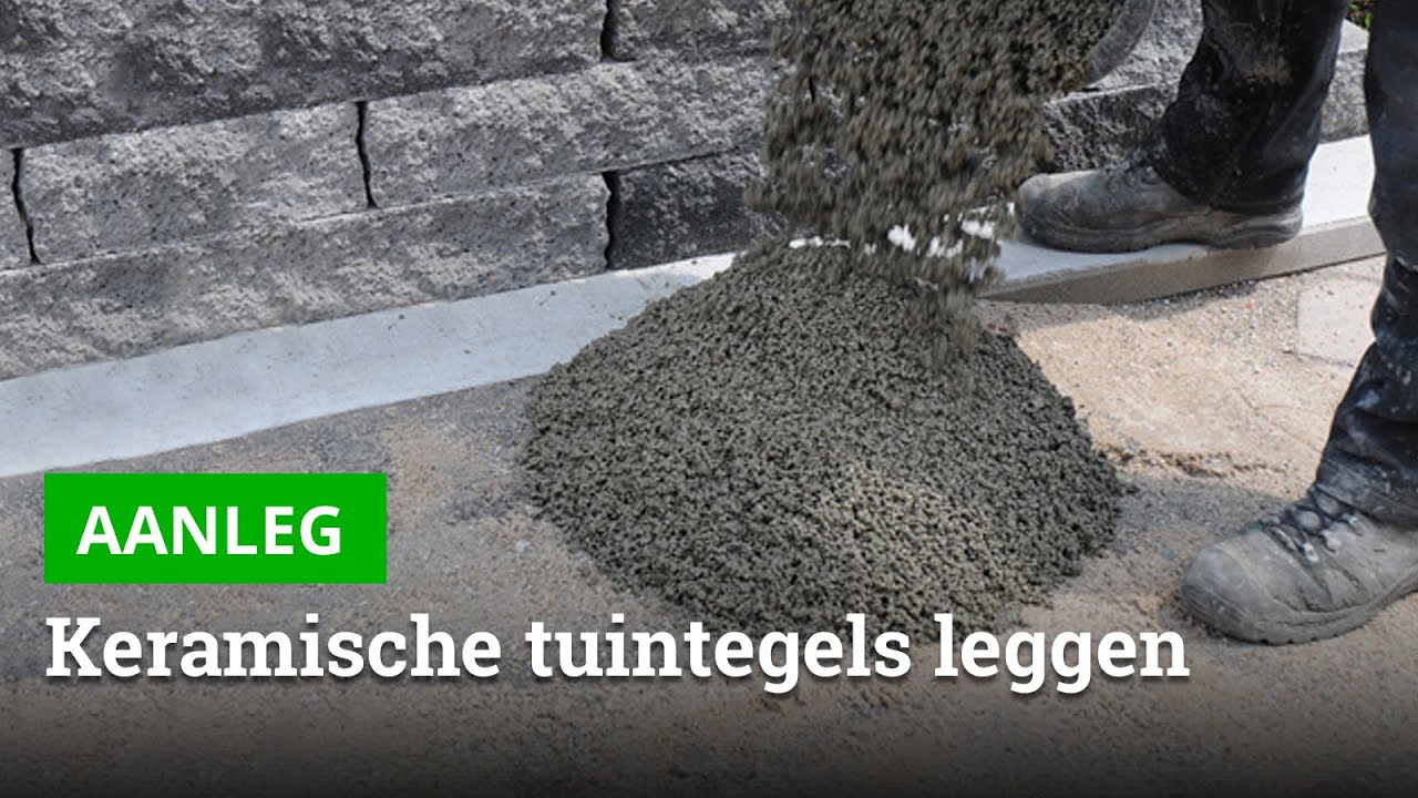 Keramische tegels in drainagesplit leggen - Bestratingsweb.nl