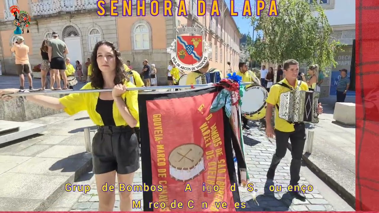 Desfile7️⃣Sete Grupos de Bombos 🥁Senhora da Lapa 💢Arcos Valdevez |Festa 👏Arruada de Bombos 👍Portugal