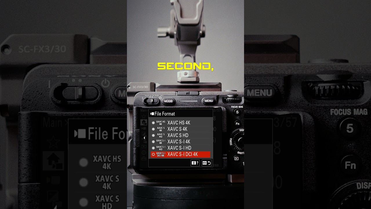 BEST Sony FX30 Cinematic SETTINGS (Part 1) &ndash; File Formats Explained! #sonyfx30 #filmmaking #filmtok