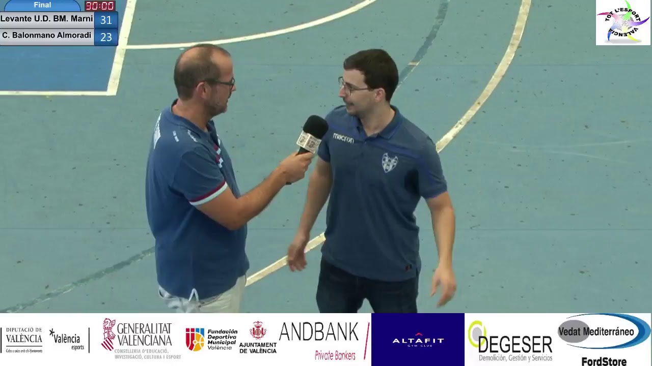 Levante U.D. BM. Marni - Club Balonmano Almoradi 23-09-18.