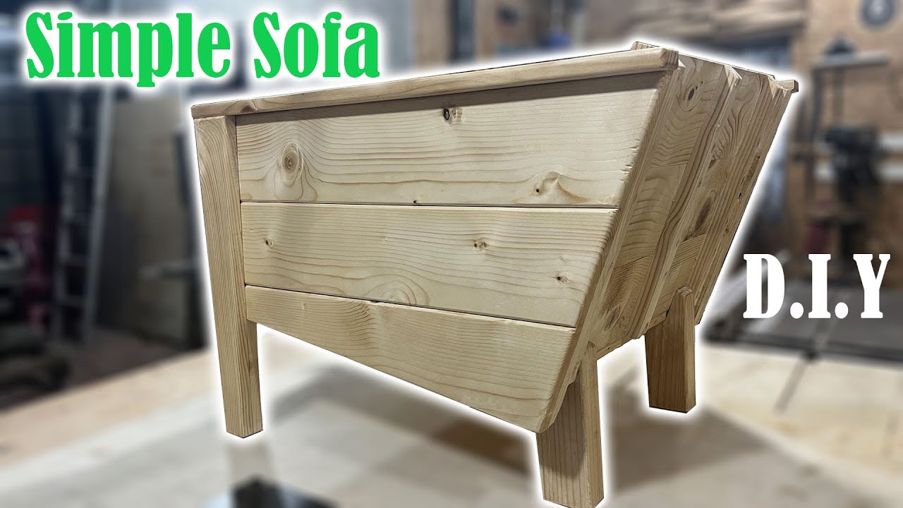 How to make simple sofa for your daught - DIY