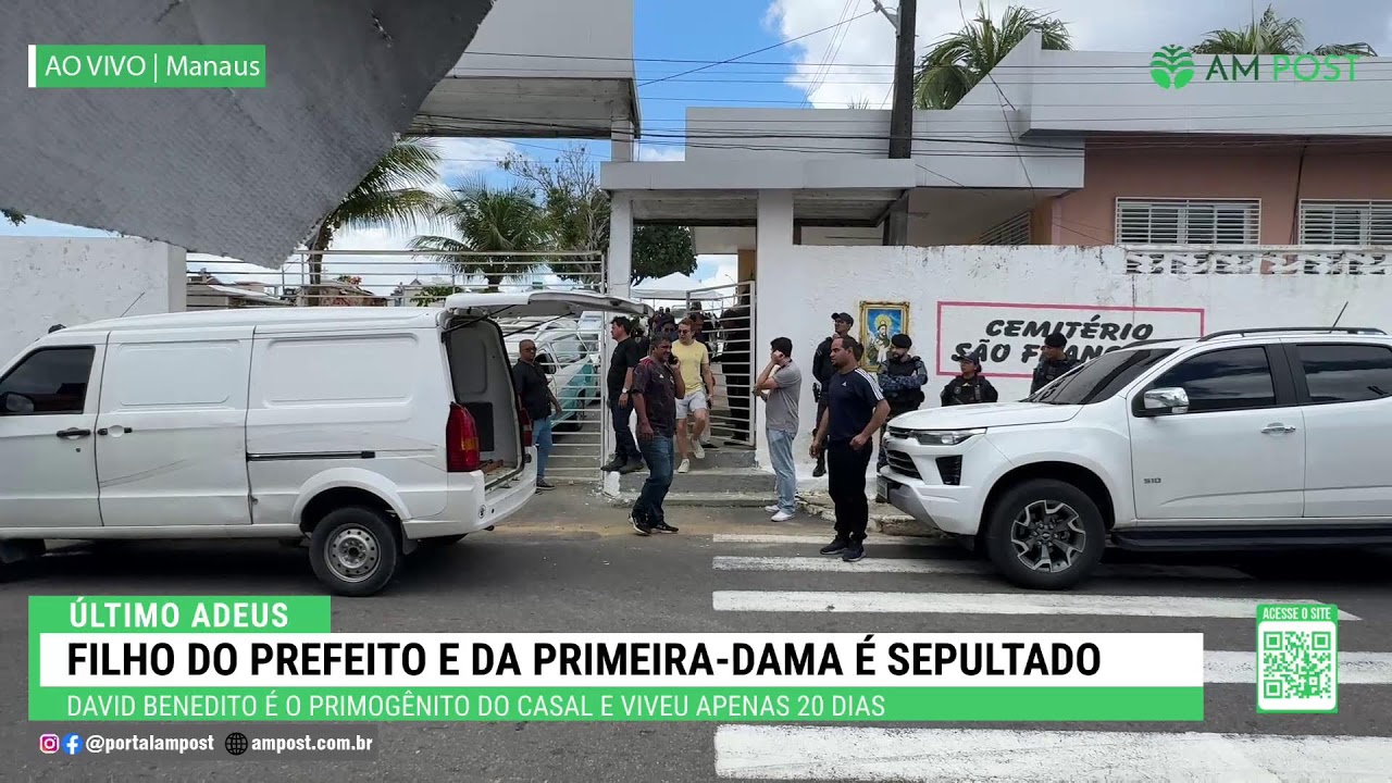 Filho do prefeito e da primeira-dama é sepultado em Manaus