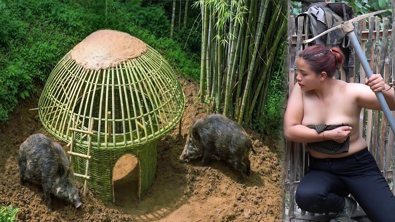 FULL VIDEO: 300 Days Alone in the Deep Forest – Digging a Shelter & Confronting Monsters at Night