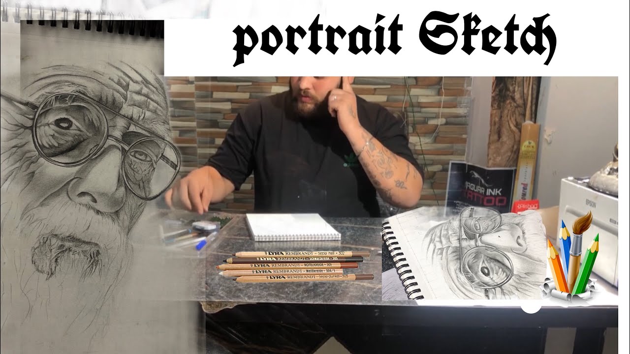 old Potrait Realstic pencil sketch || #drawing #art #artist #ytshorts #youtube 