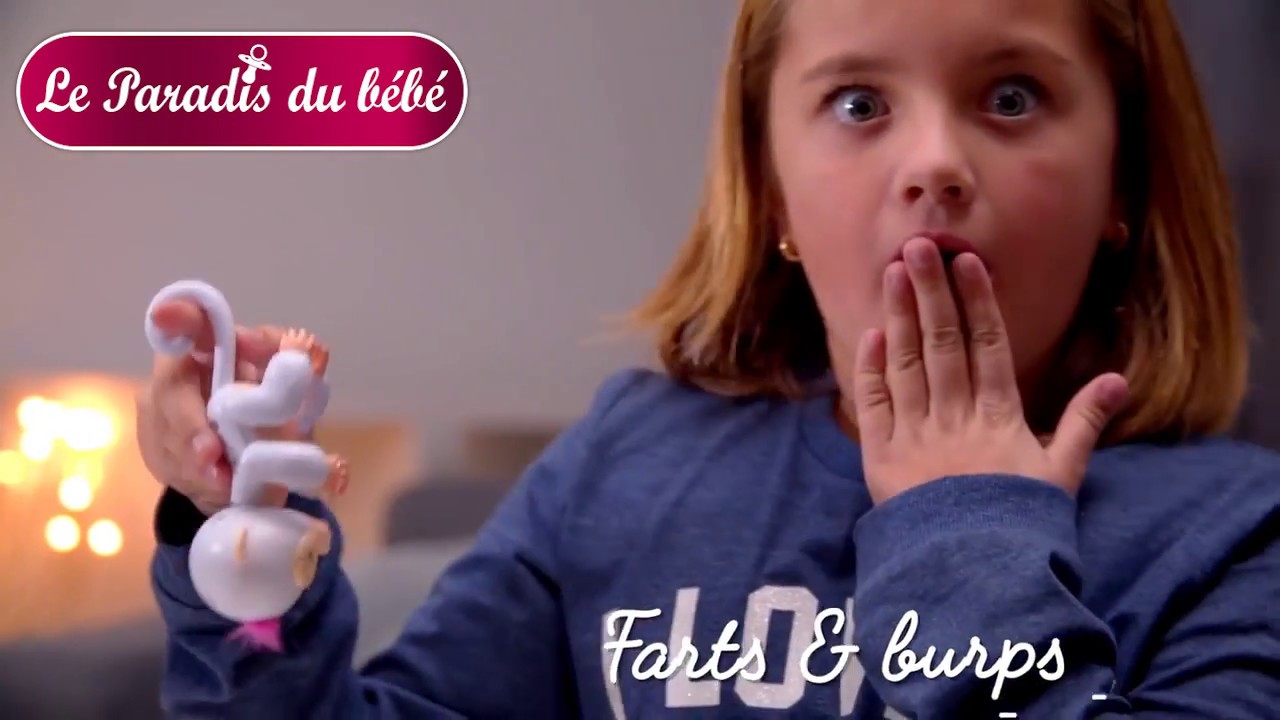 singe interactif de doigt - Figurine interactive pour enfant