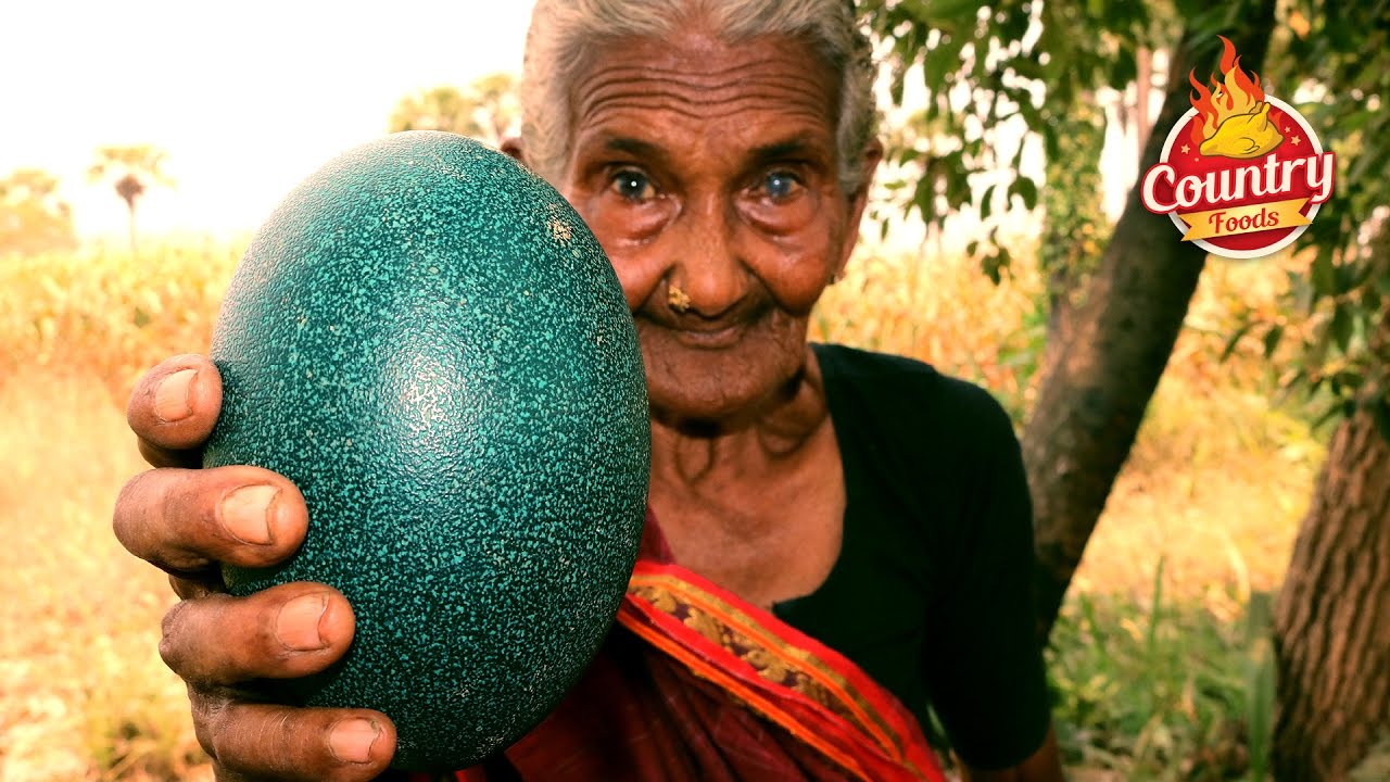 Emu Egg Fry || Healthy Emu Egg Recipe By 106 Years Old Granny