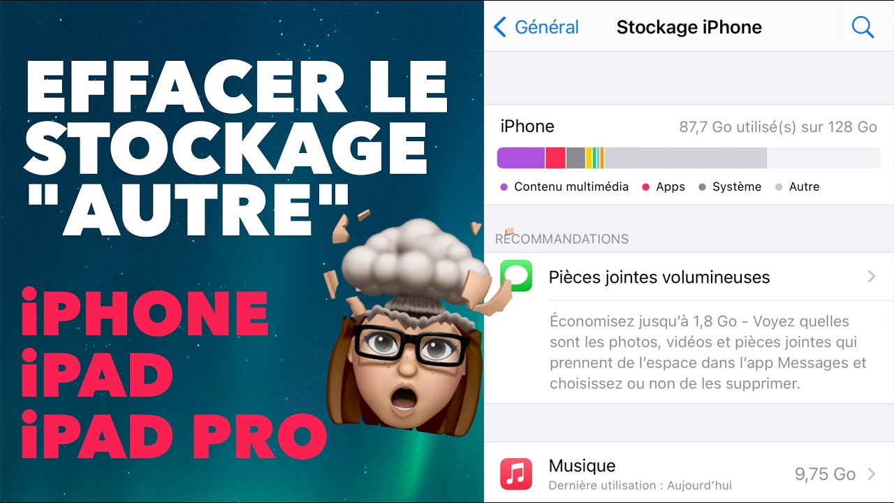 Effacer le stockage 