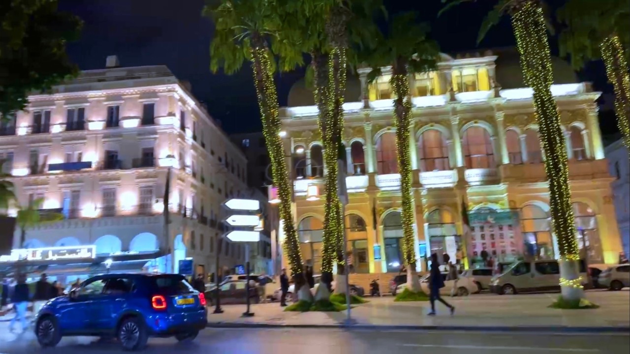 ساحة بورسعيد سكوار الجزائر العاصمة ليلا في رمضان Place Port Saïd Square Alger Centre