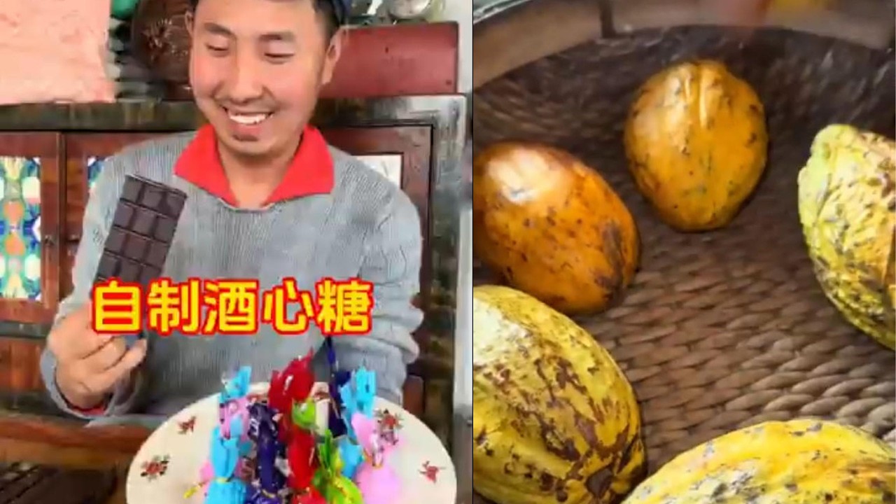自制巧克力酒心糖，一口就上头#food #美食分享日常 #美食