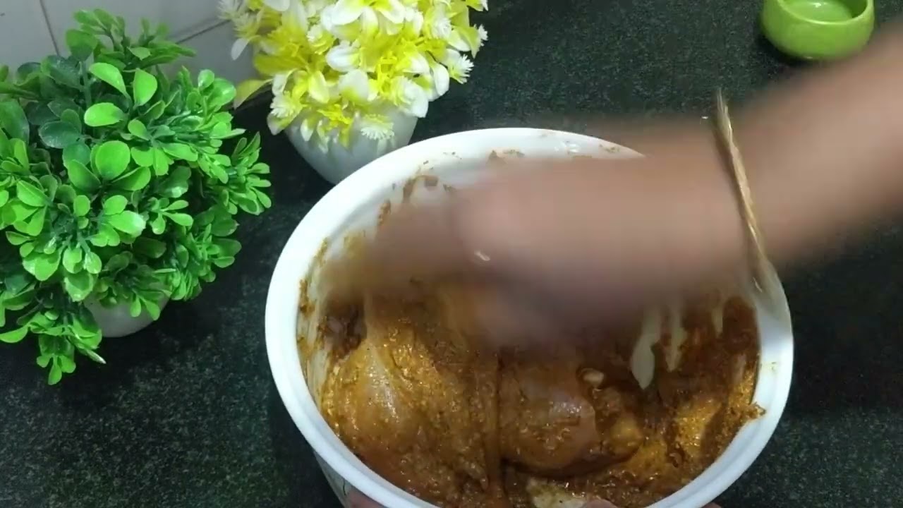 Tandoori chicken # ತಂದೂರಿ ಚಿಕನ್ # Tandoori chicken without oven # Tandoori chicken no food colour