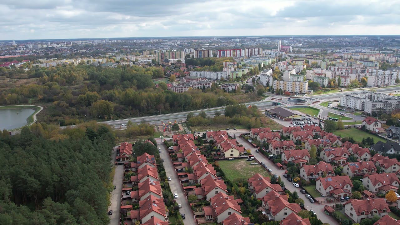 Białystok - Leśna Dolina jesienią z drona