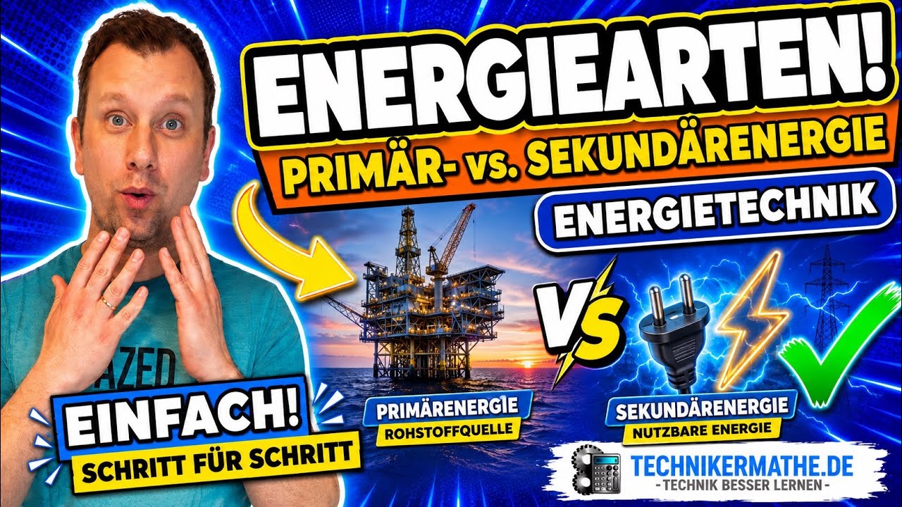 Primärenergie, Sekundärenergie, Nutzenergie, Endenergie - Übersicht - Energietechnik für Techniker