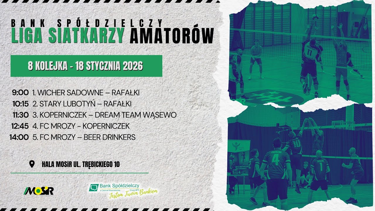 Rozgrywki BSLSA 2025/2026 - 8 kolejka - 18 stycznia 2026