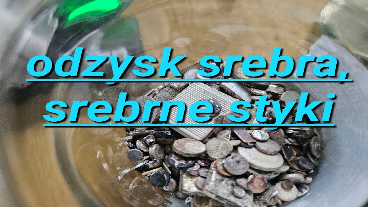 odzysk srebra,  srebro ze złomowiska, srebrne styki