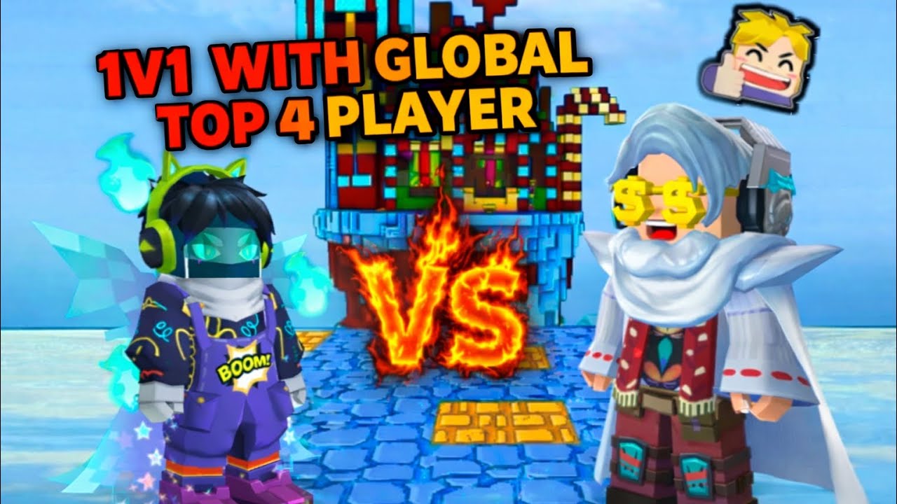1 на 1 с игроком из топ-4 мирового рейтинга в Blockman Go Bedwar 😱