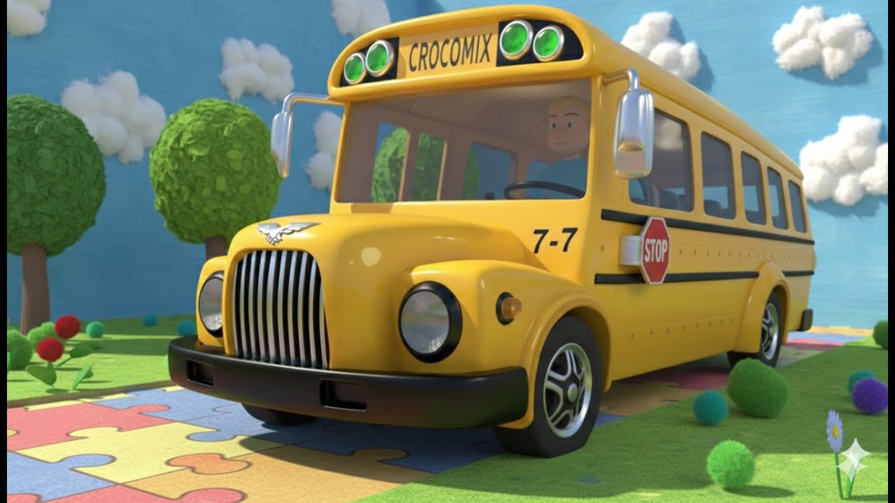 Wheels on the Bus | The world of toys || 137 Seconds - Toys and Fun | Crocomix Kids TV