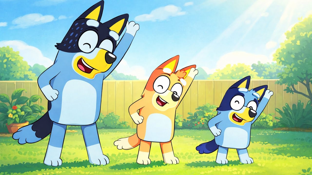 Morning Moves Go Wrong! Bluey’s Backyard Exercise Turns Super Fun! LOL LOL!! | Bluey Funny Animation
