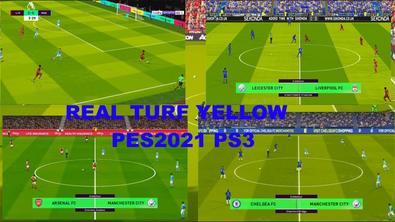 REAL TURF YELLOW PES2021 PS3 | DOWNLOAD & INSTALL