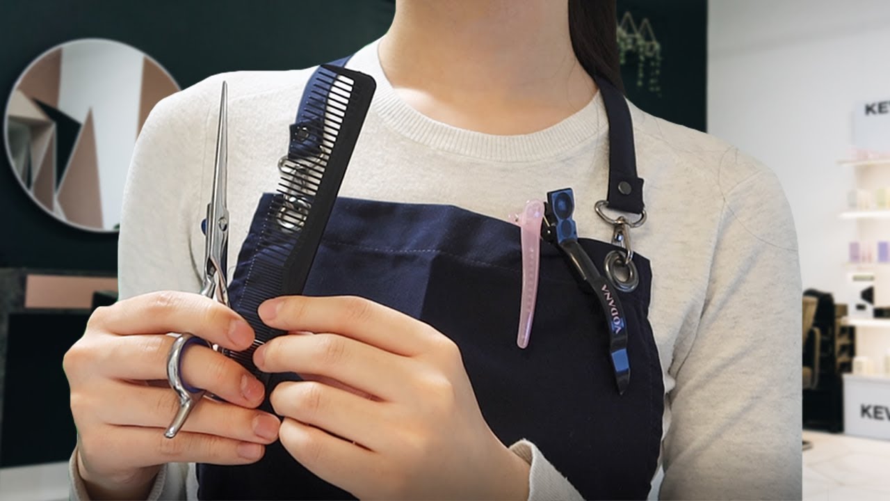 ASMR Hair Salon Roleplay✂️/ I am your hairdresser! (Relaxing haircut & shampoo sounds)