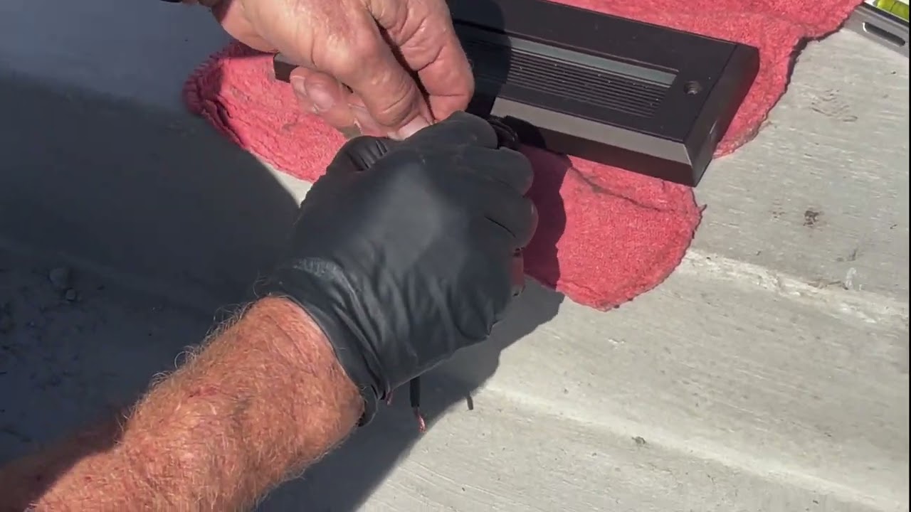 How To Install Step Lights in cement before they pour - Tips And Tricks