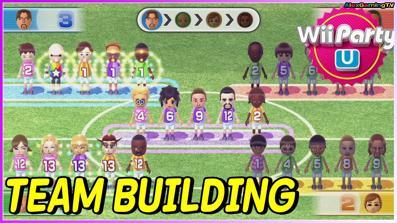 Wii Party U - Team Building (Master com)🎵 Gabriele vs Faustine vs Maximilian vs Susie | AlexGamingTV