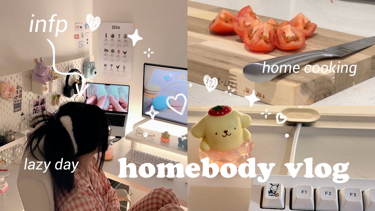 homebody diaries 🧸☁️ a cozy and non productive day in my life, cooking, desk organization, slow day