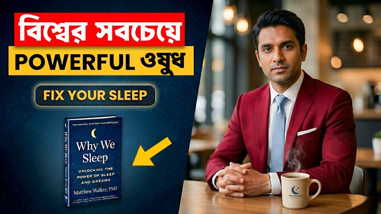 “এই ৬টি ধাপে নিজের ঘুম Fix করুন | Unlock the superpower of sleep | Book digger (Must Watch)”