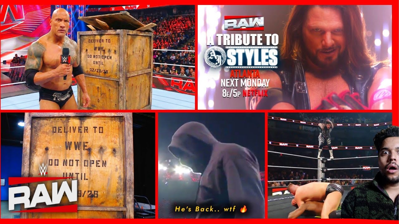 SECRET CRATE = The Rock 🔥 Mystery Man attacks Logan Paul | WWE Raw Highlights