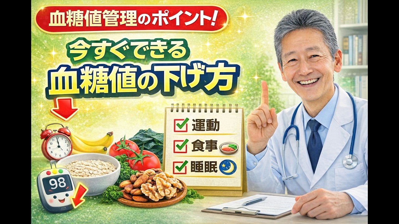 血糖値を安定させる食べ方と生活習慣【シニア健康対策】