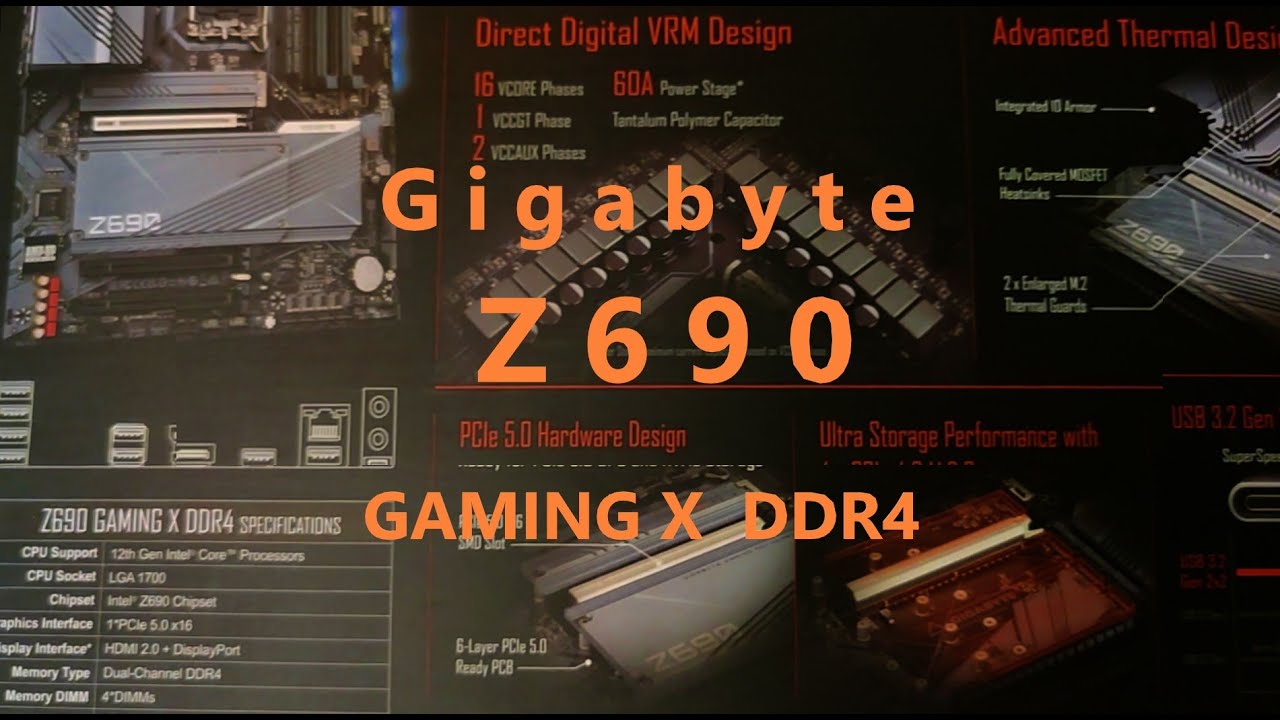 Gigabyte z690 Gaming X DDR4 | Подробный обзор материнской платы