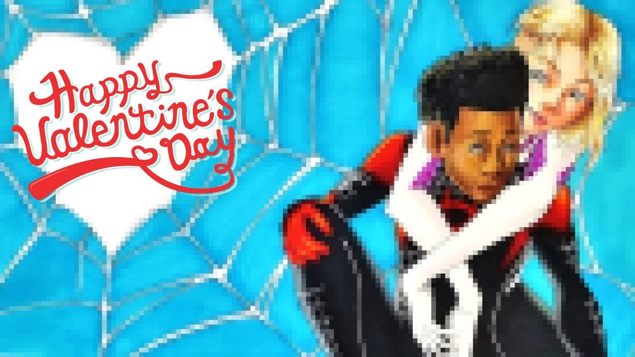 Como dibujar a Spider-Man y Spider-Gwen San Valentin Día del Amor | Into the Spiderverse DibujAme Un