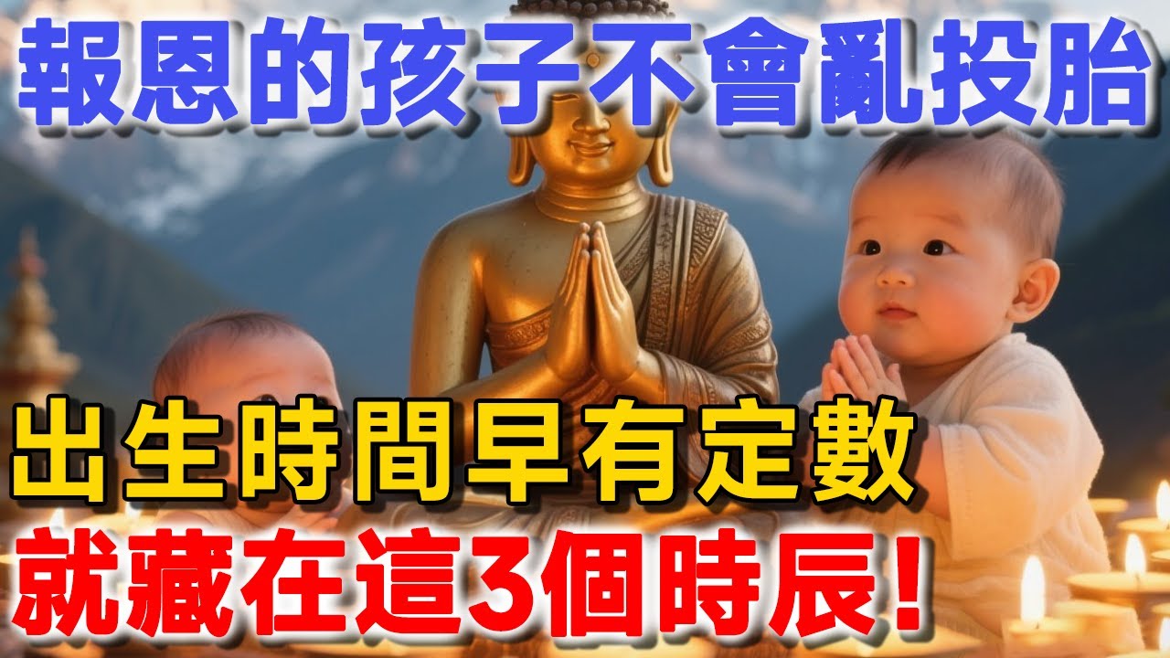 佛說：報恩的孩子不會亂來投胎，出生時間早有定數，就藏在這3個時辰！ | 禪境