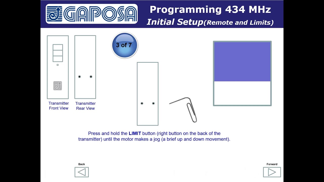 GAPOSA Radio 434Mhz - Initial Setup