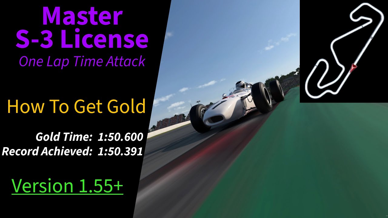 GT7 | How to get Gold on the Master S-3 License (Update 1.55+)