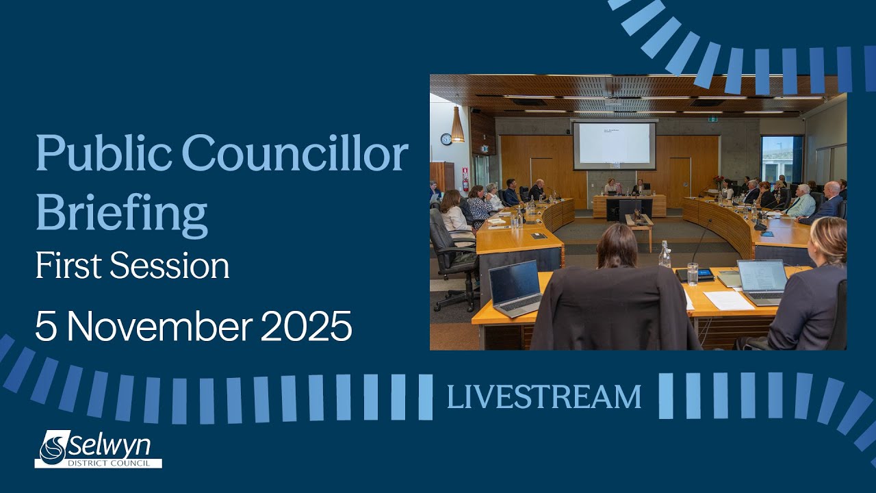 Public Councillor Briefing - 5 November 2025