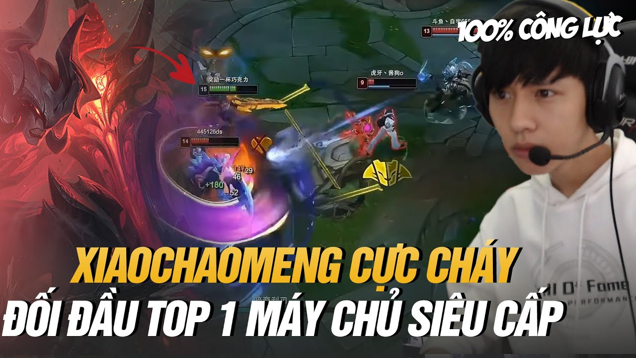 GAME ĐẤU CỰC HAY CỦA XIAOCHAOMENG VỚI TƯỚNG TỦ AATROX ĐỤNG ĐỘ TOP 1 RANK MÁY CHỦ SIÊU CẤP TRUNG QUỐC