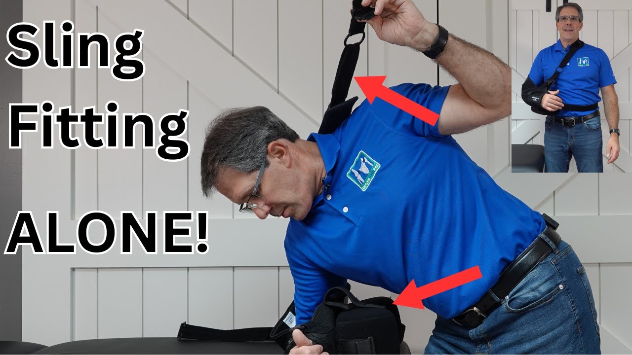 How to Put on a Shoulder Sling by Yourself!