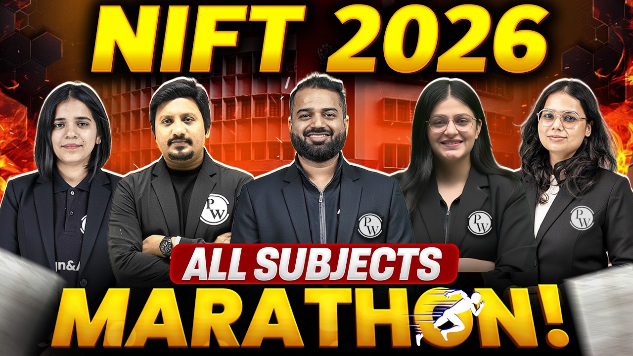 NIFT 2026 Preparation MAHA-Marathon 🔥| All Subjects | NIFT 2026 Entrance Exam Preparation