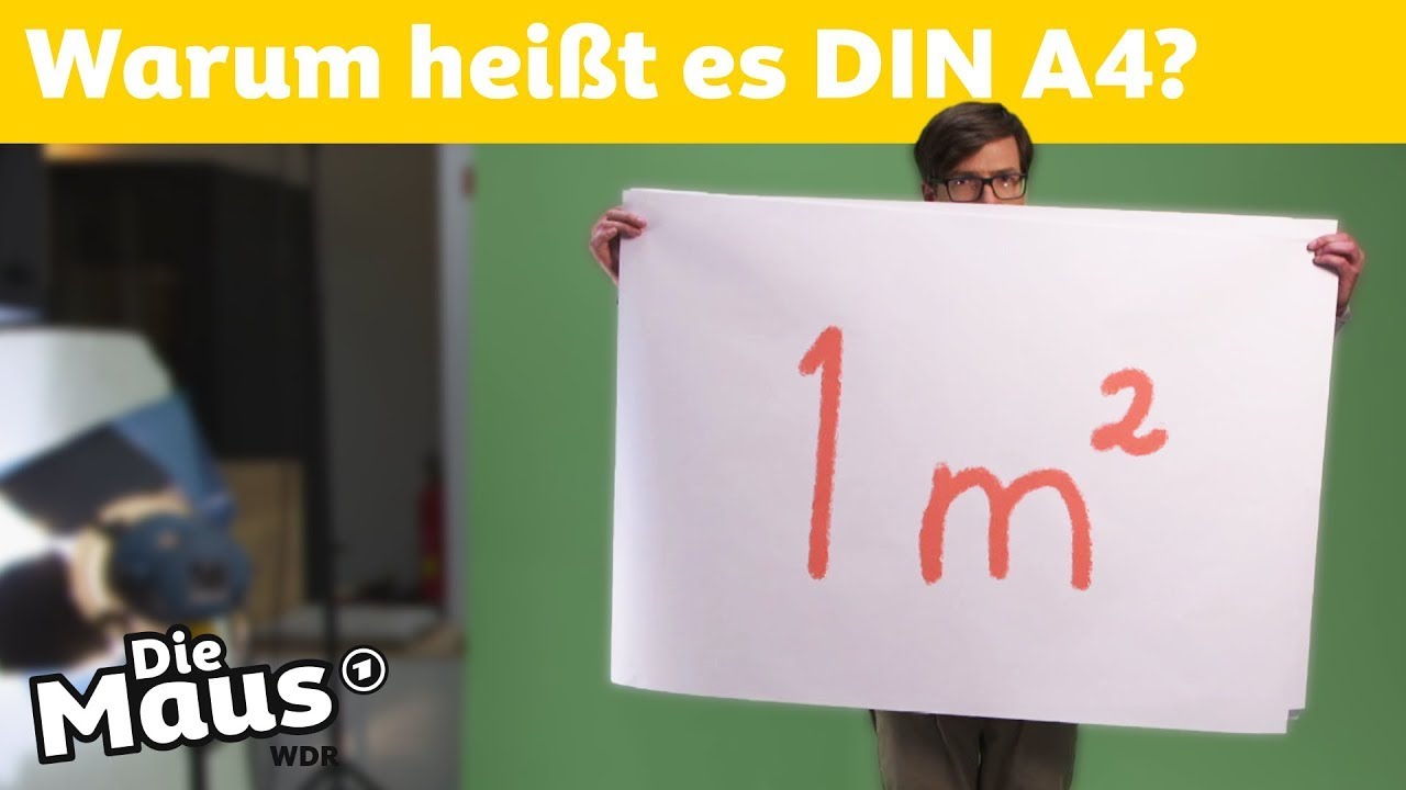 Was heißt DIN A4? | DieMaus | WDR