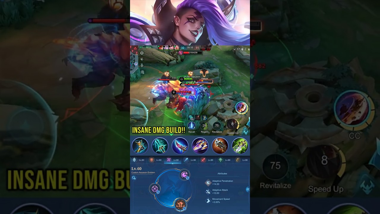 Fight Me!! Hilda Insane Damage Build (Part 12) - MLBB #gameplayproplayer #hilda #MLBB