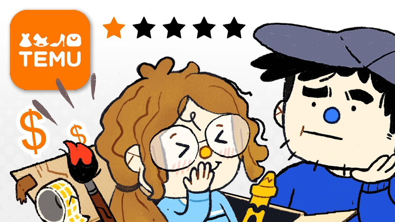 Surprising My BF With a CHEAP Art Haul.. (Temu Unboxing)