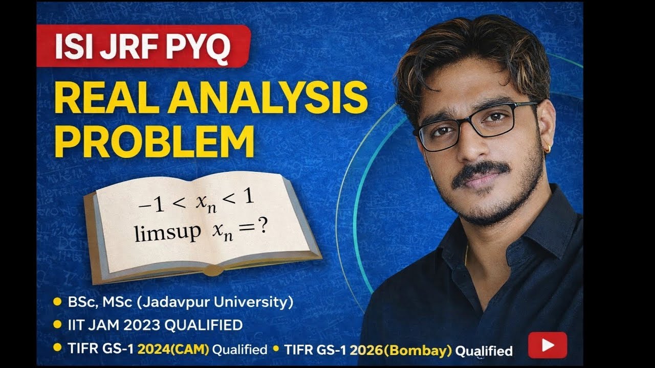 ISI JRF PYQ|Real Analysis| Polynomial growth vs Exponential Decay #isi #isimaths #realanalysis #phd