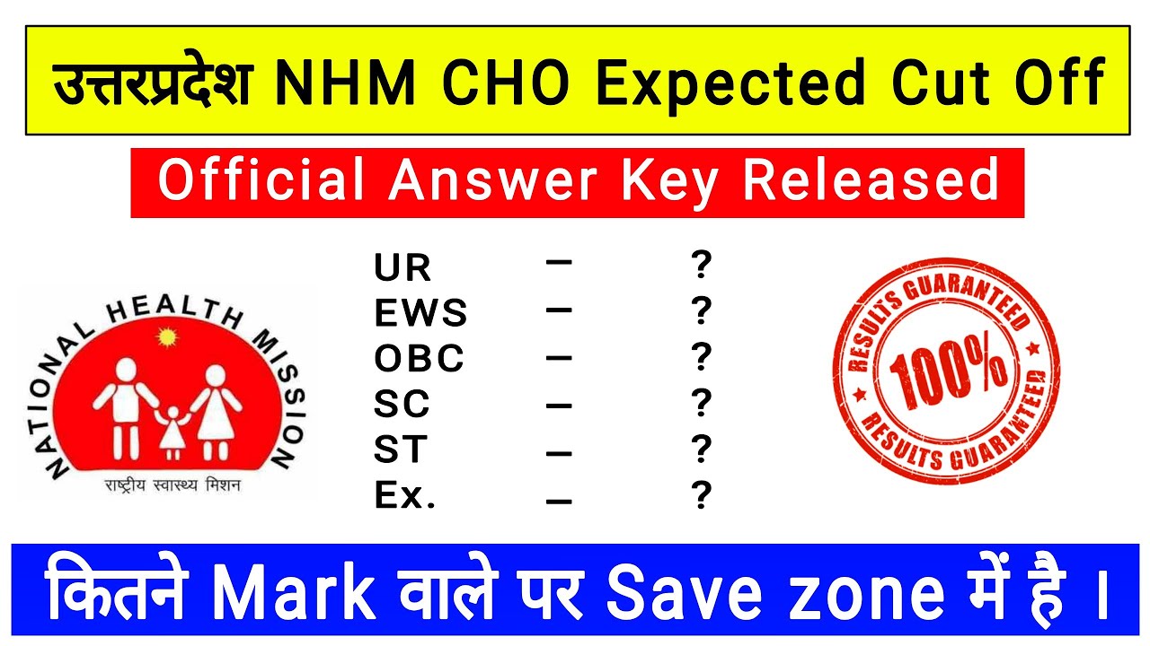 UPNHM CHO Expected Cut Off Analysis | जल्दी देखो | #UPNHMCHOEXPECTEDCutOff