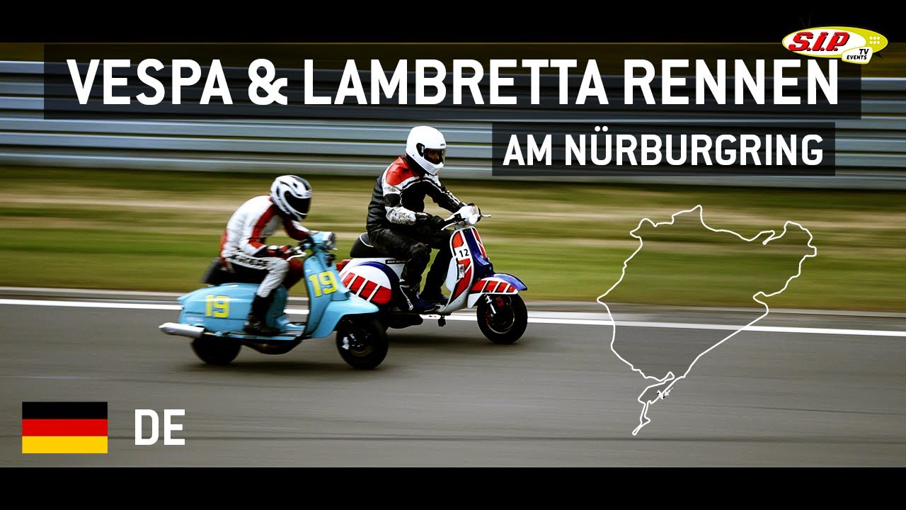 Vespa & Lambretta Rennen am NÜRBURGRING Juli 2020 DE