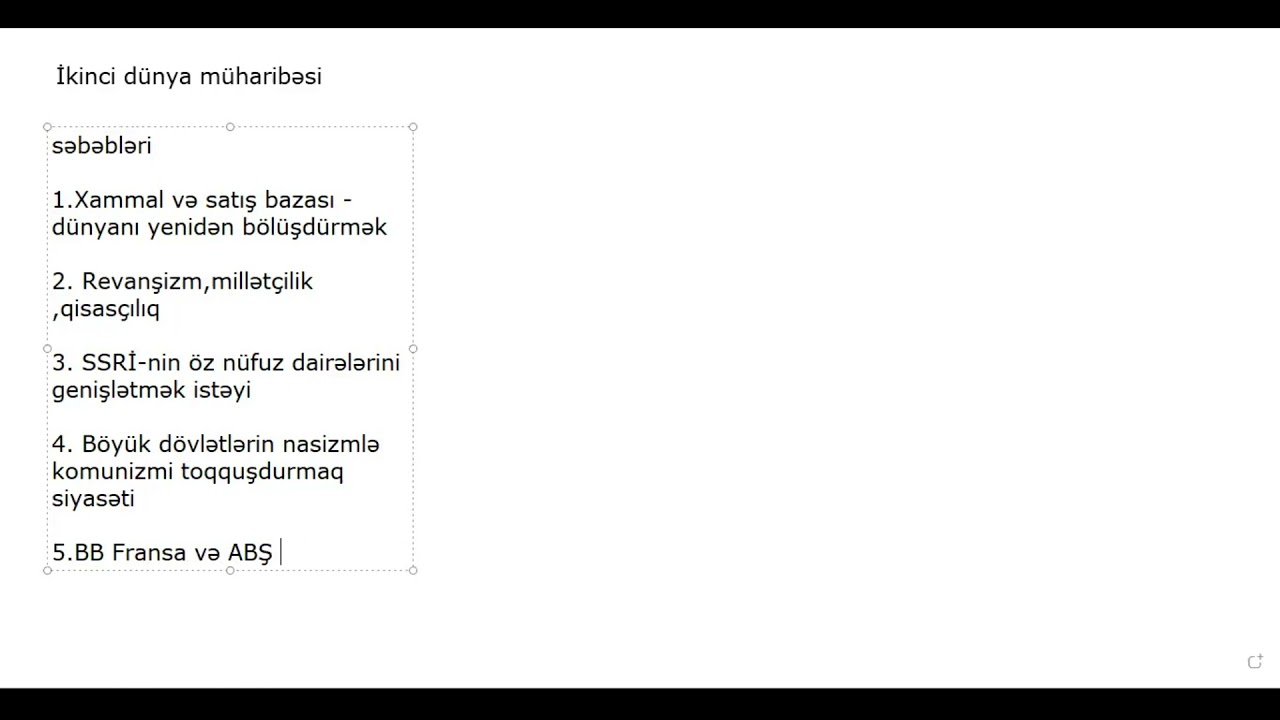 İkinci Dünya müharibəsi ASAN izahda .1939-1940 -1-ci hissə