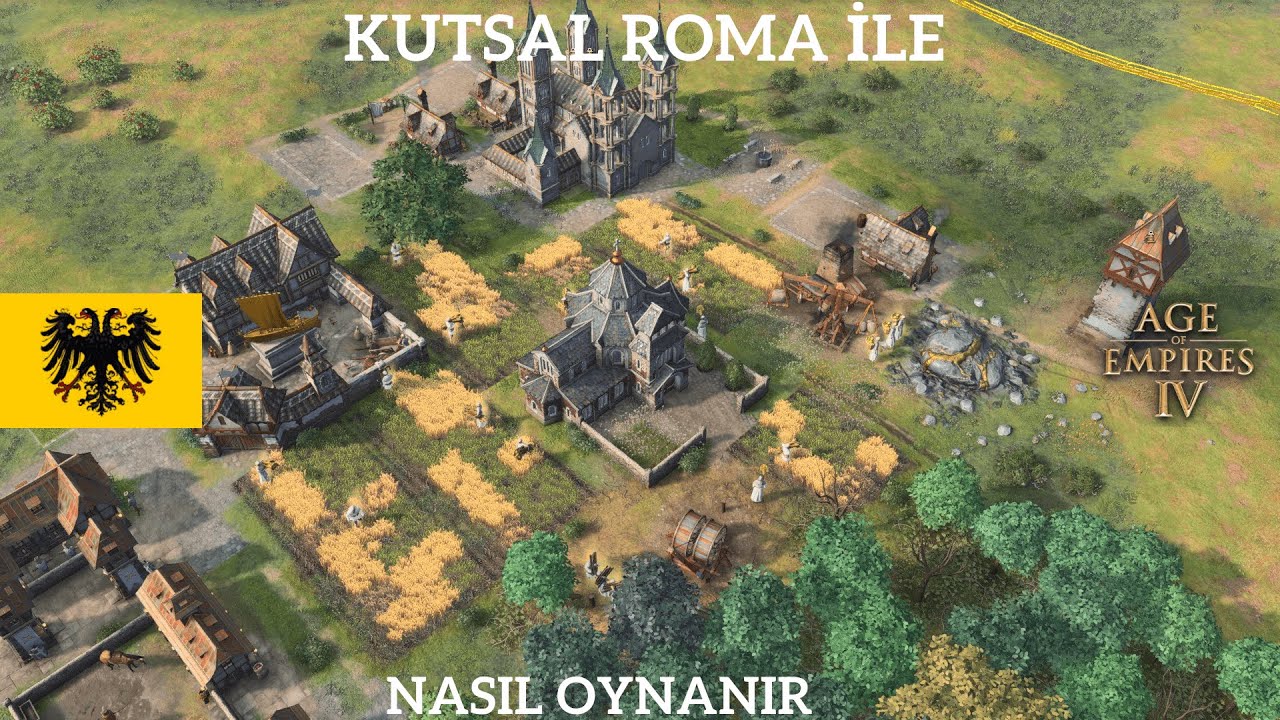 Age of Empires 4 Öğretici, 1vs1 Yüksek Görünüm | Roma vs Fransa | (Kutsal Roma Öğretici)