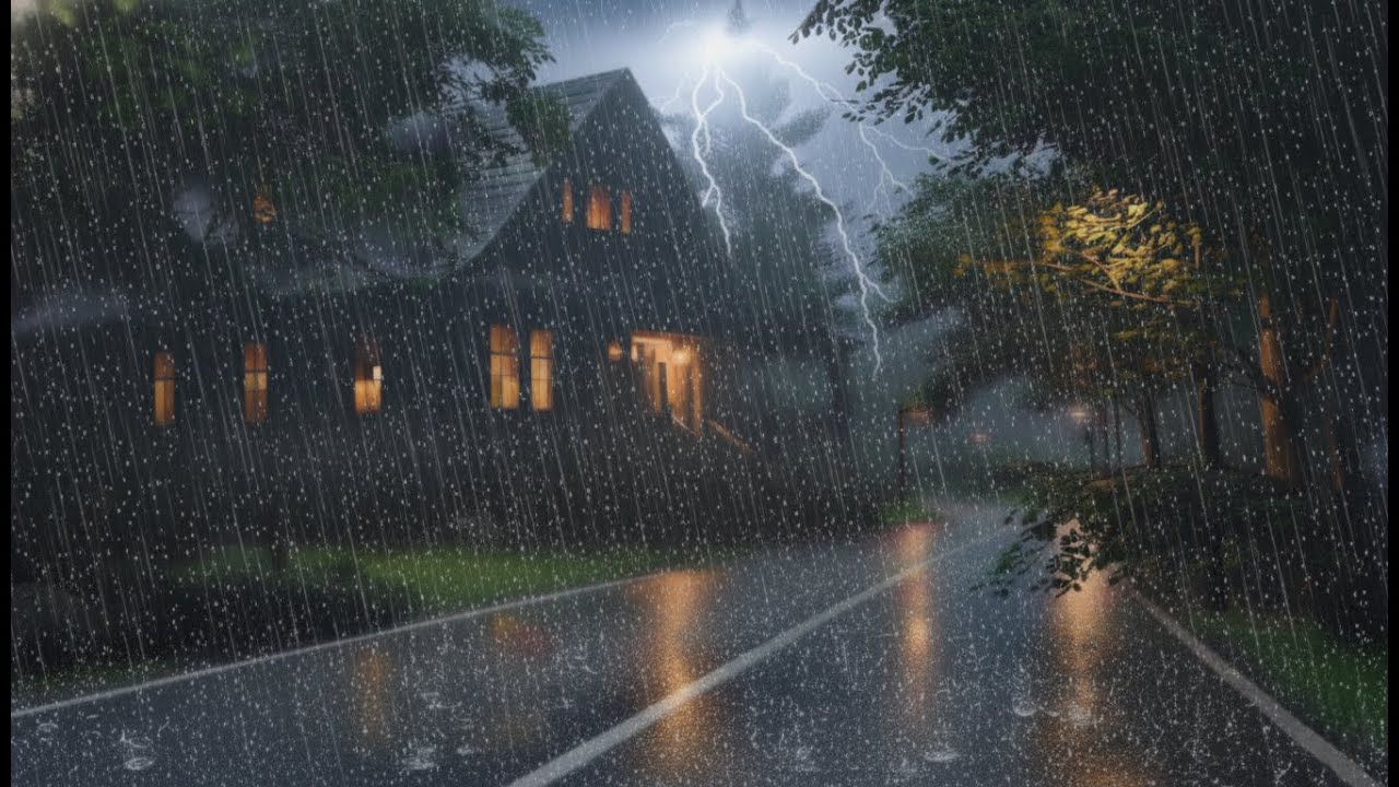 Deep Sleep Rain 🌧️ Gentle Rainfall White Noise | Relaxing Night Rain for Insomnia