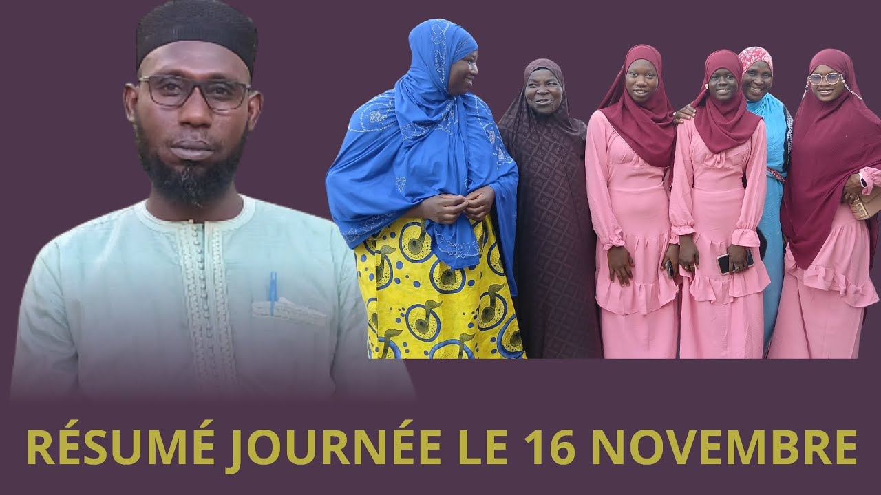 Résumé JOURNÉE JAMATUL AHLU SUUNA Le 16 novembre 2025 avec Oustaz ndiakou fall coordonnateur adoit