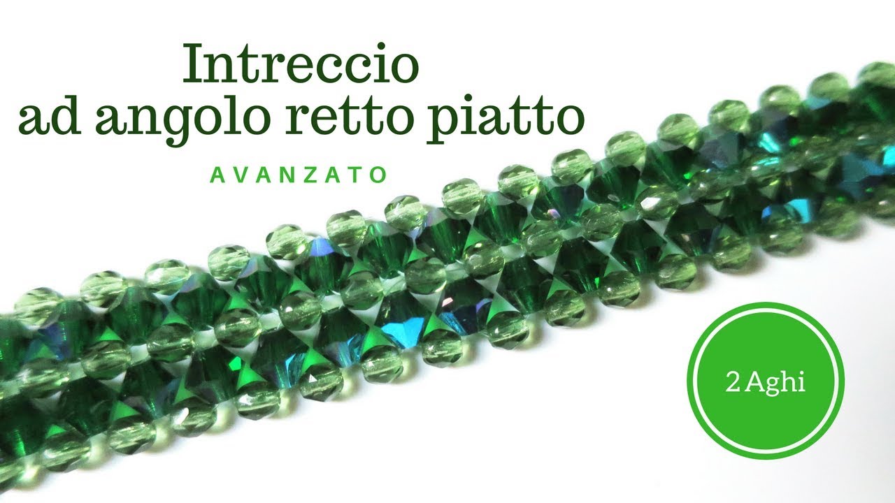 Intreccio ad Angolo Retto Piatto | 2 aghi | Avanzato | Collab. Eurocommerciale