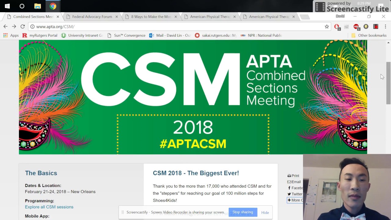 APTA NJ Core Ambassador Update: February 2018